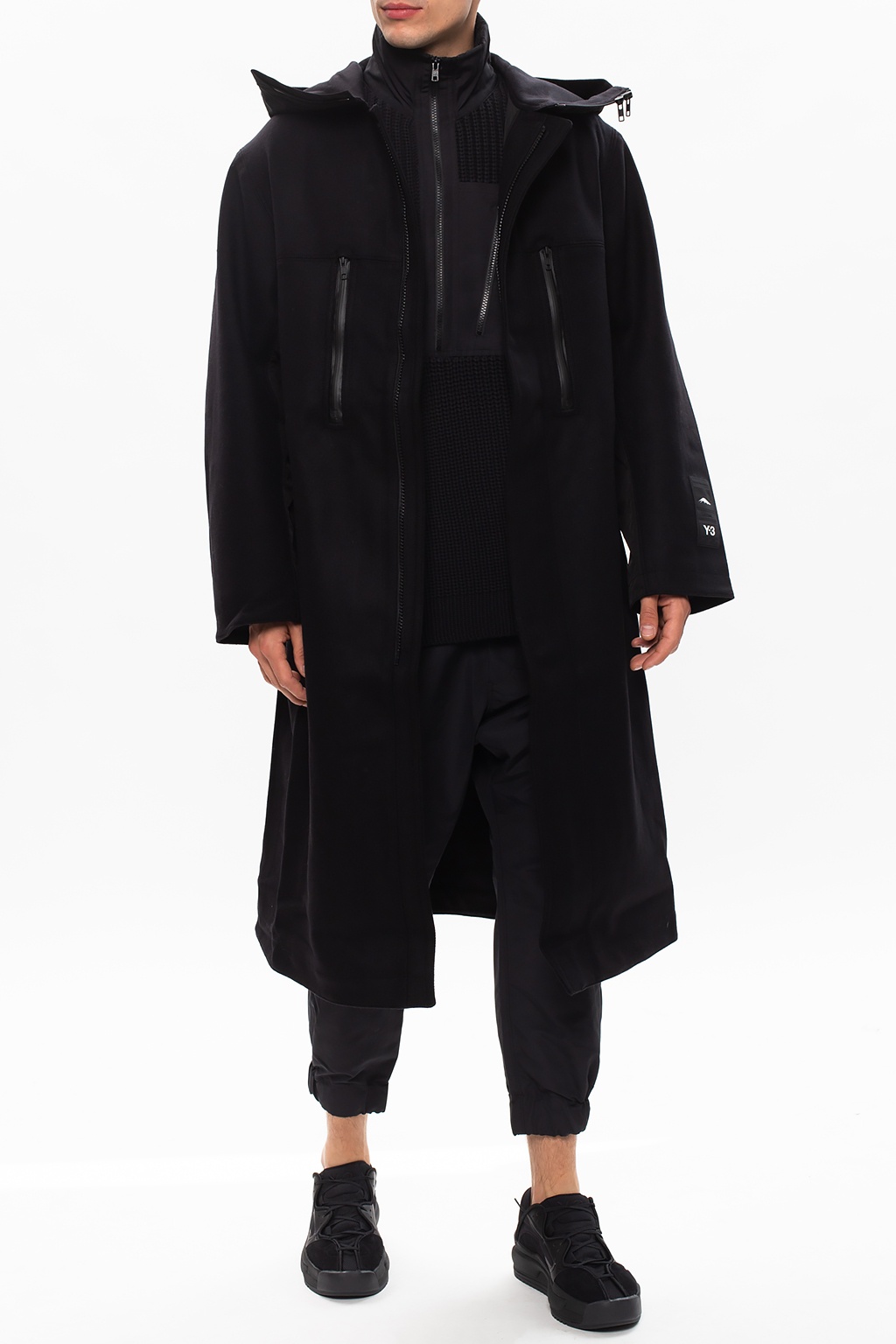 Y-3 Yohji Yamamoto Hooded coat | Men's Clothing | Vitkac